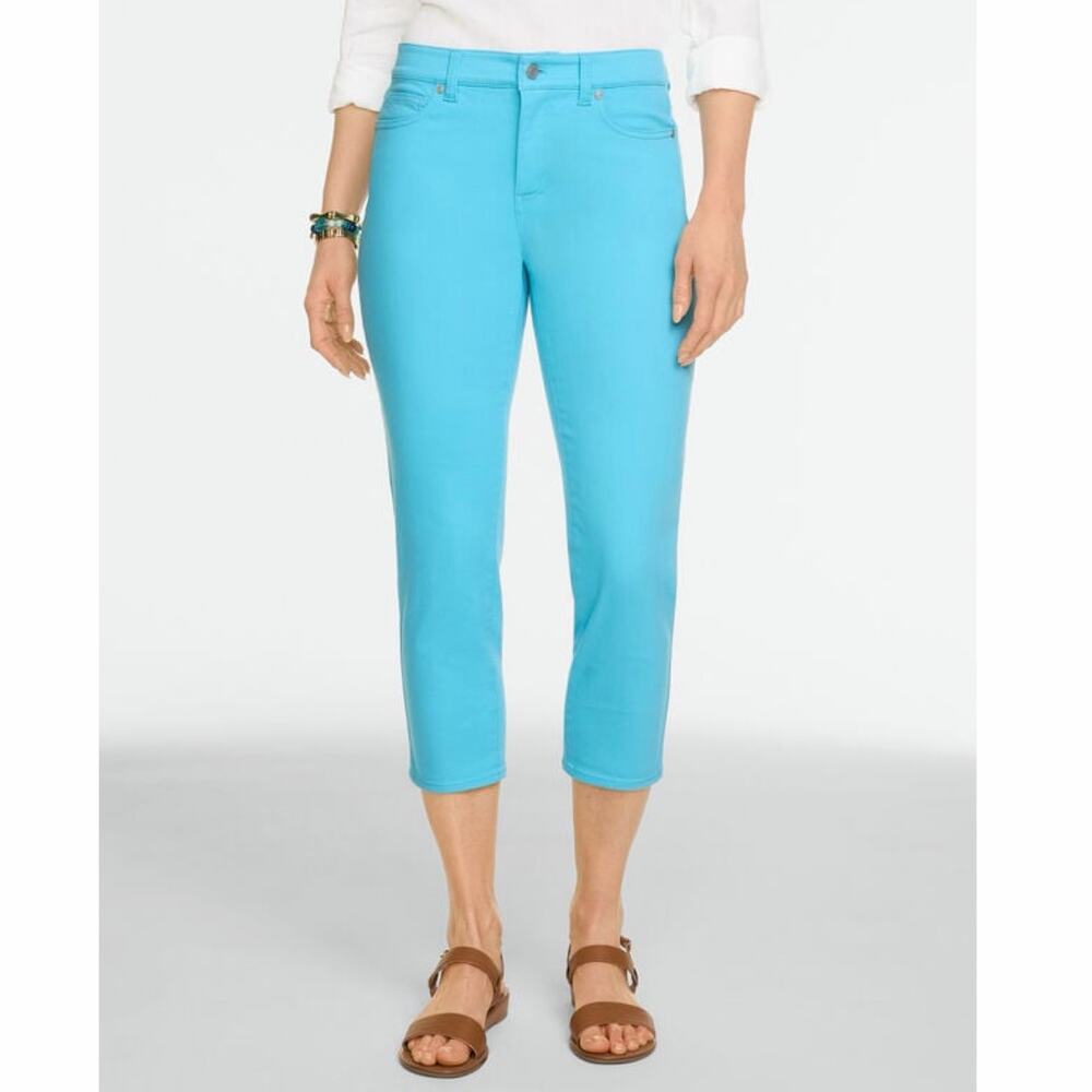 Talbots Capri Jeggings Jeans Plus Size 22W Light Caribbean NWT